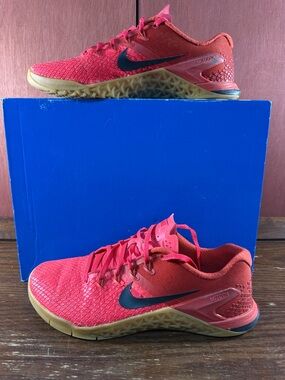 Nike Metcon 4 Red Gum Sole Men’s Training Shoes BV1636-600 CrossFit Size US 8
